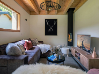 Chalet 4-étoiles pour 8 avec grand jardin proche de Saint-Gervais